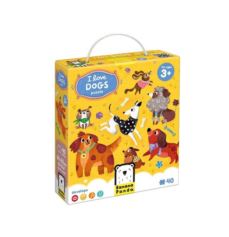 I Love Dogs Puzzles 3+ By Banana Panda