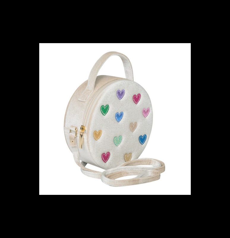 Jazzy Hearts Velvet Bag By Mimi & Lula