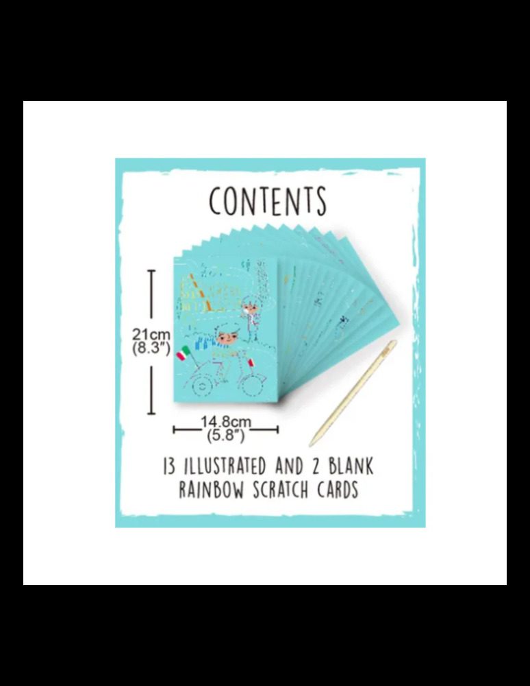 Let's Travel Together A5 Scratch book Travel The World By Avenir - Image 3