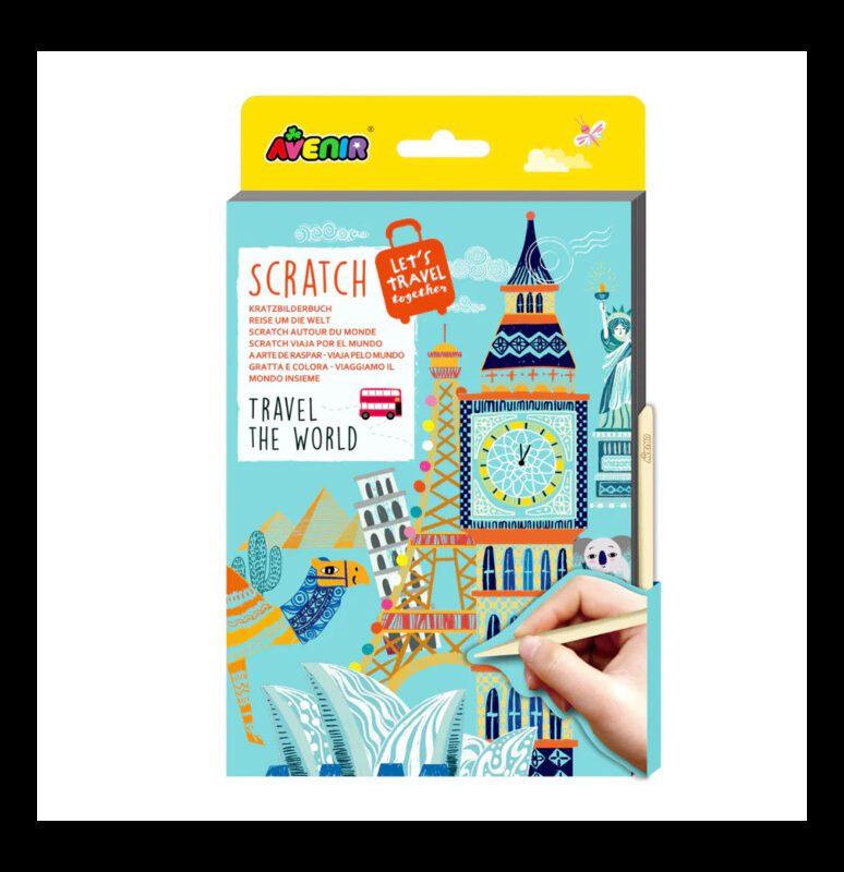 Let's Travel Together A5 Scratch book Travel The World By Avenir