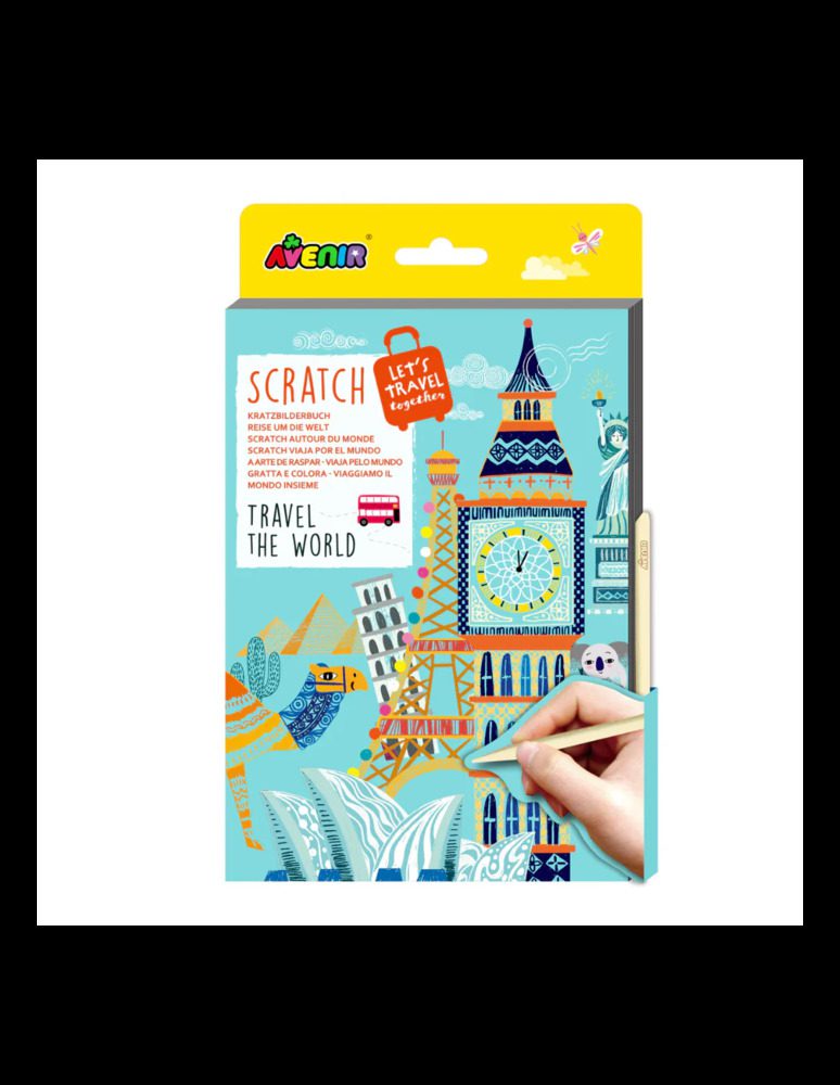 Let's Travel Together A5 Scratch book Travel The World By Avenir