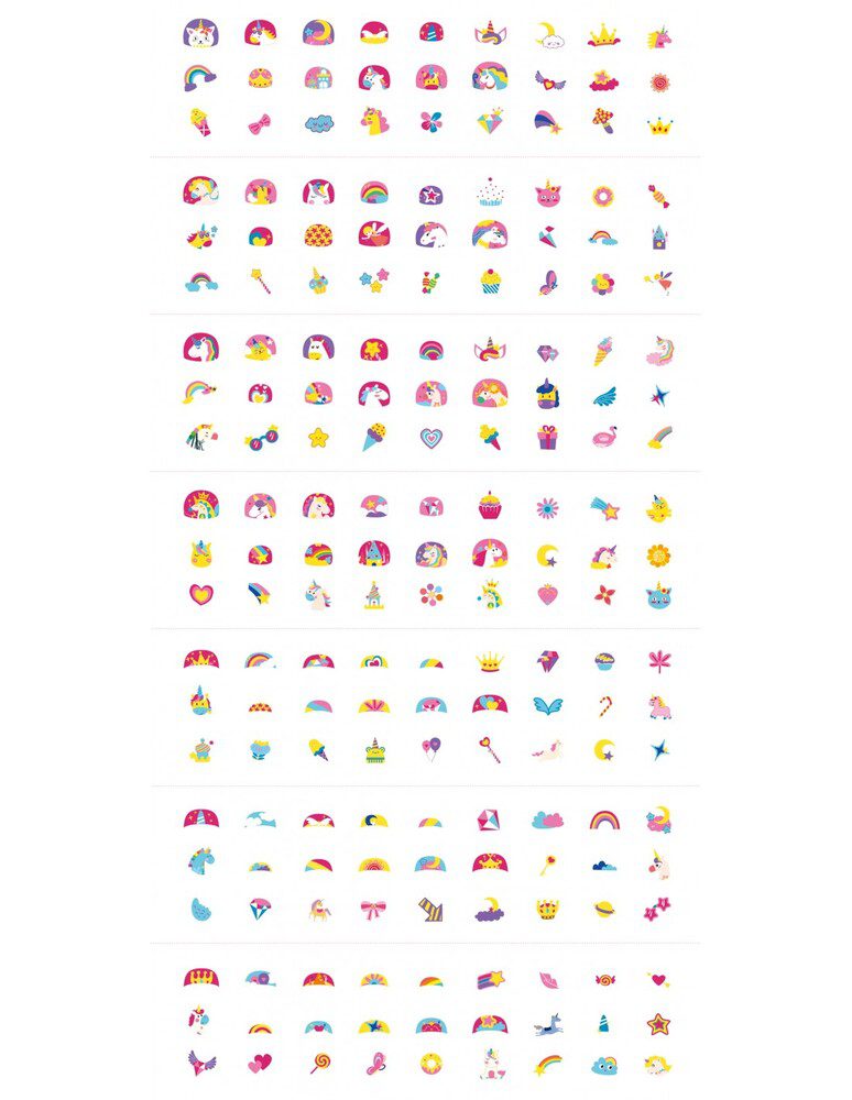 Nail Sticker & Tattoos Unicorns By Avenir - Image 2