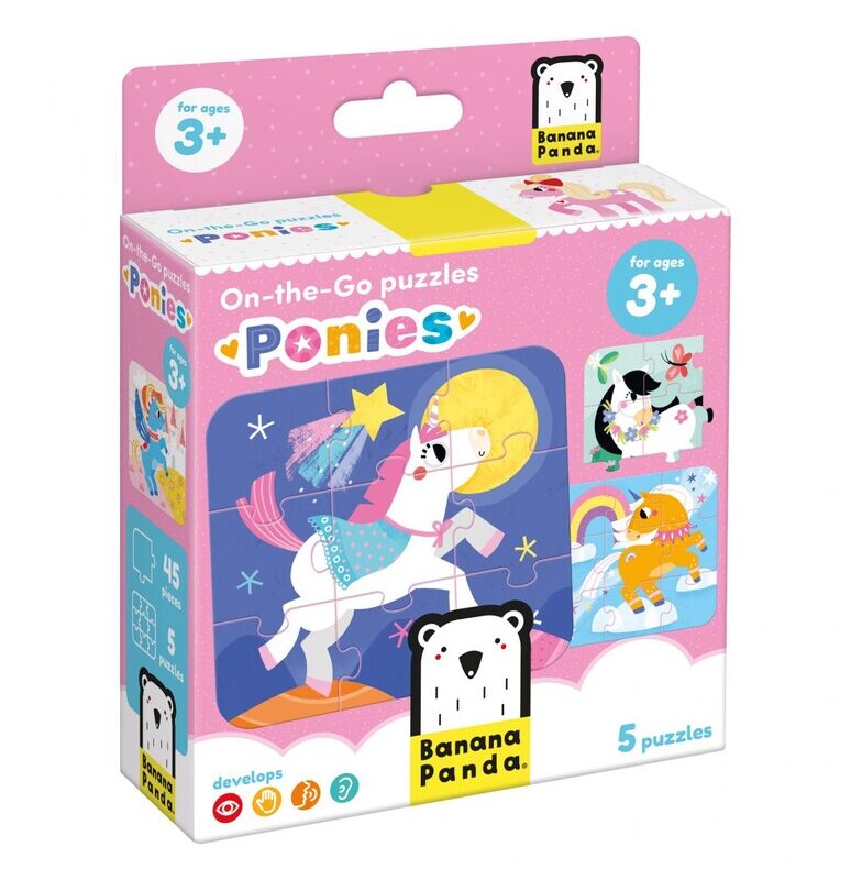 On The Go Puzzles Ponnies 3+ By Banana Panda