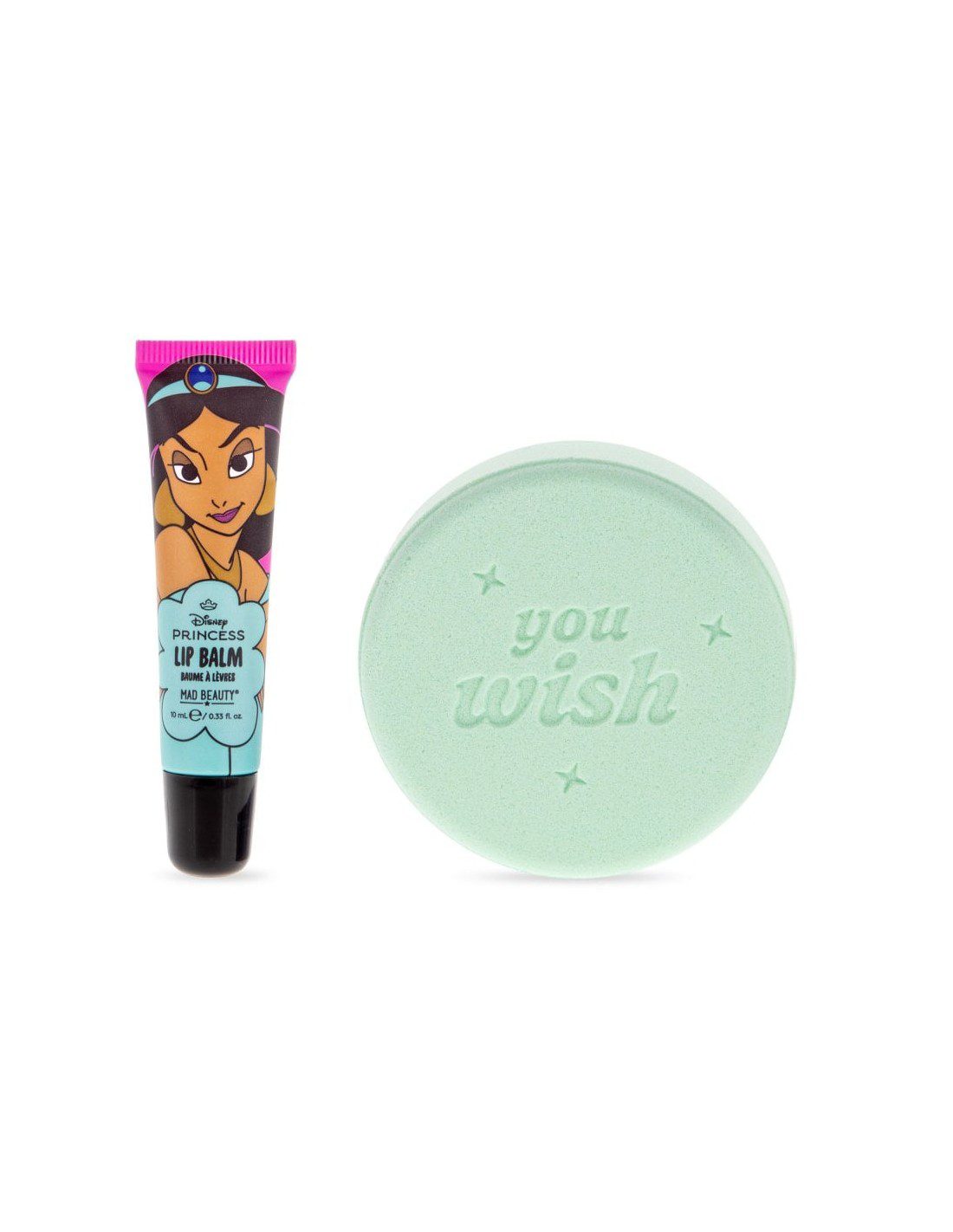 Princess Express Yourself Bath Fizzer & Lip Balm Set Jasmine By Mad Beauty