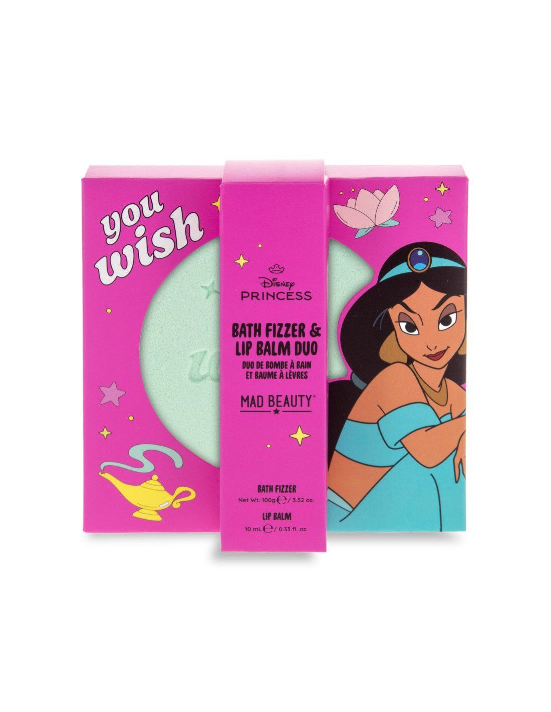 Princess Express Yourself Bath Fizzer & Lip Balm Set Jasmine By Mad Beauty - Image 3