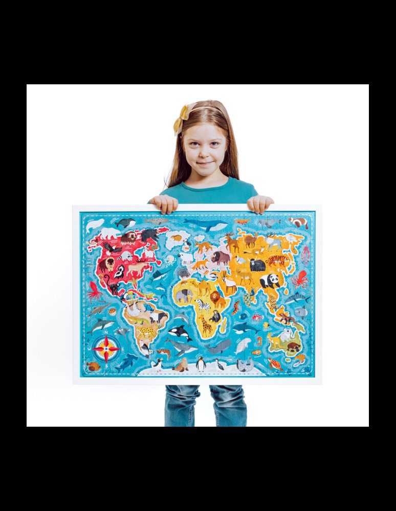 Puzzlove Animals Of The World (60 PCS) By Banana Panda - Image 3