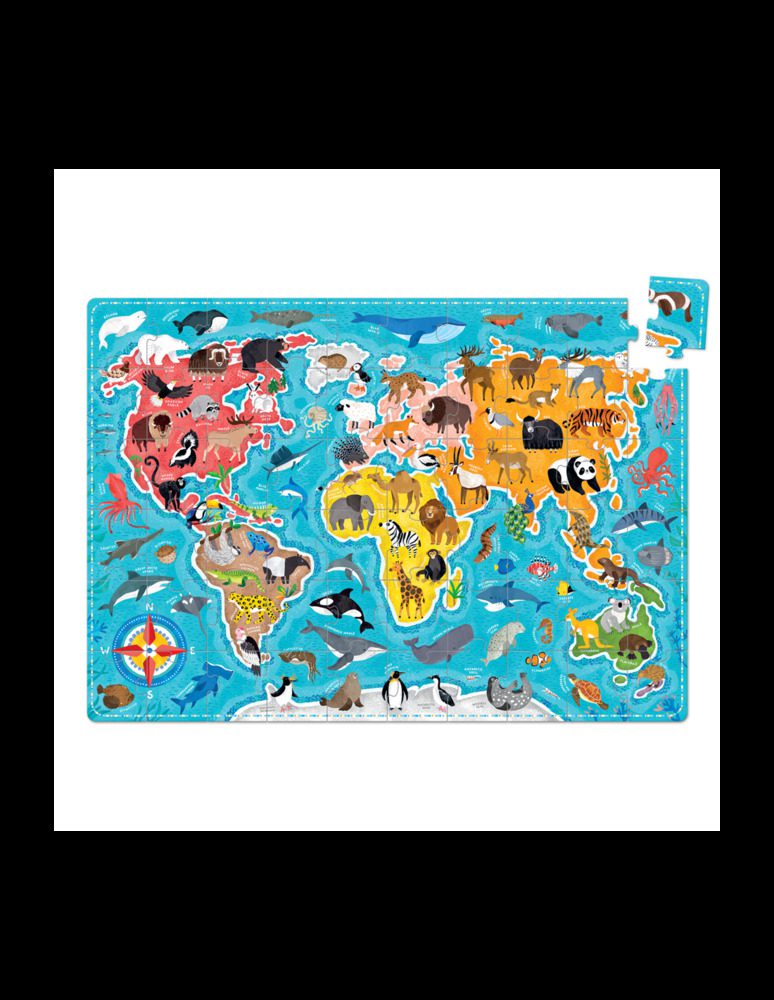 Puzzlove Animals Of The World (60 PCS) By Banana Panda - Image 2