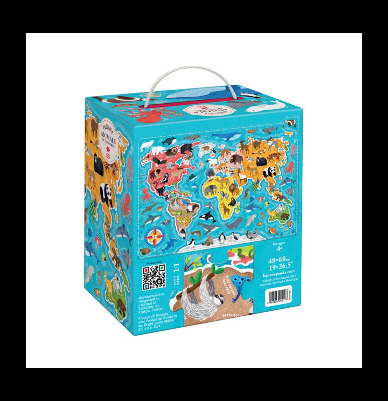 Puzzlove Animals Of The World (60 PCS) By Banana Panda