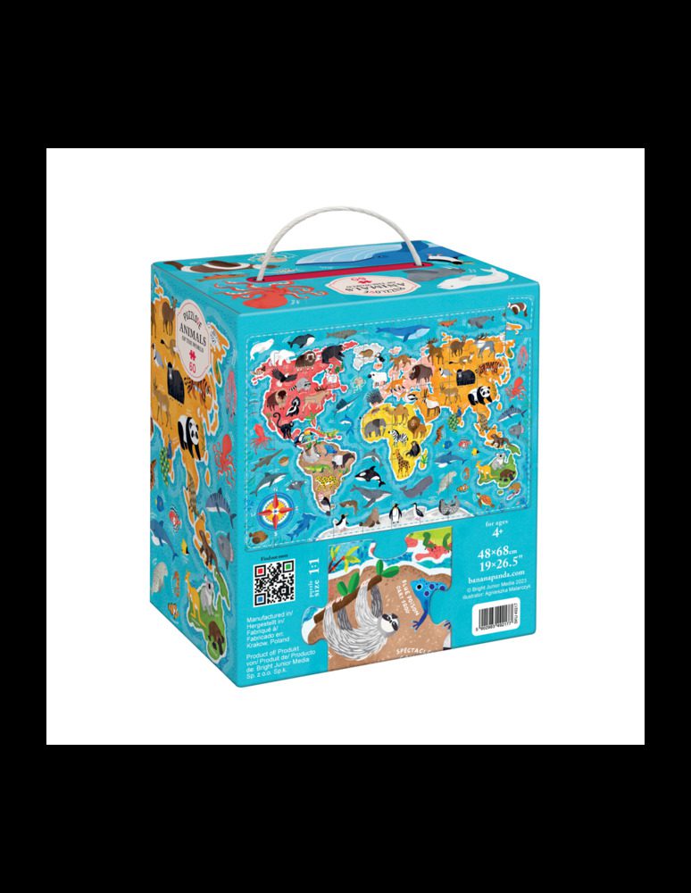 Puzzlove Animals Of The World (60 PCS) By Banana Panda