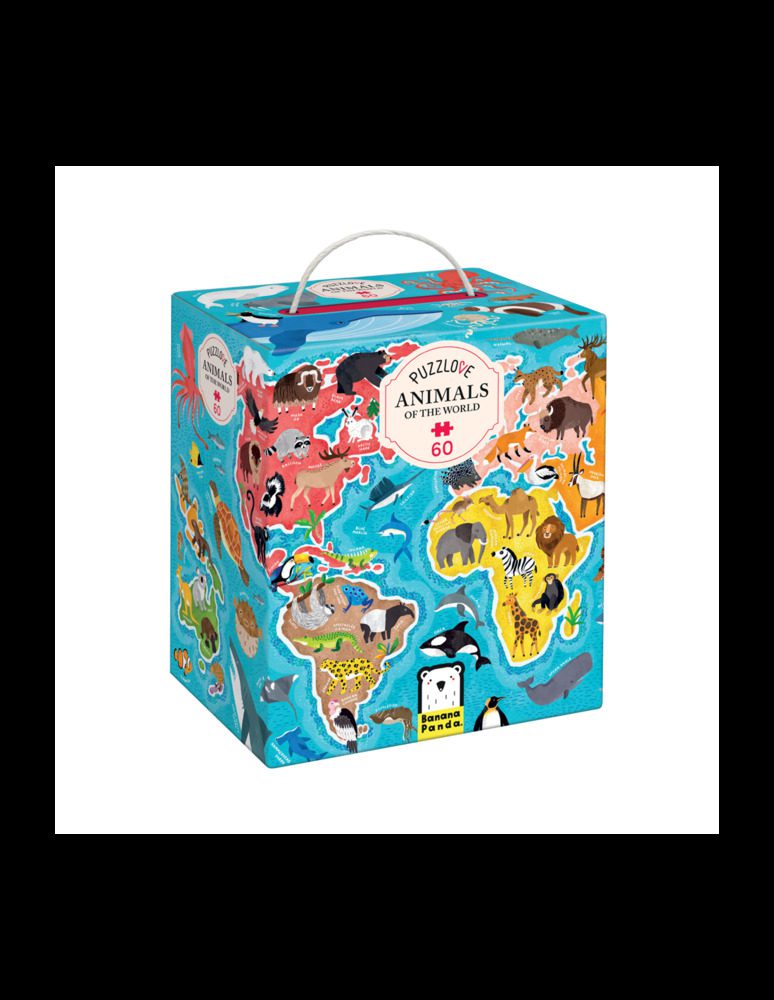 Puzzlove Animals Of The World (60 PCS) By Banana Panda - Image 5
