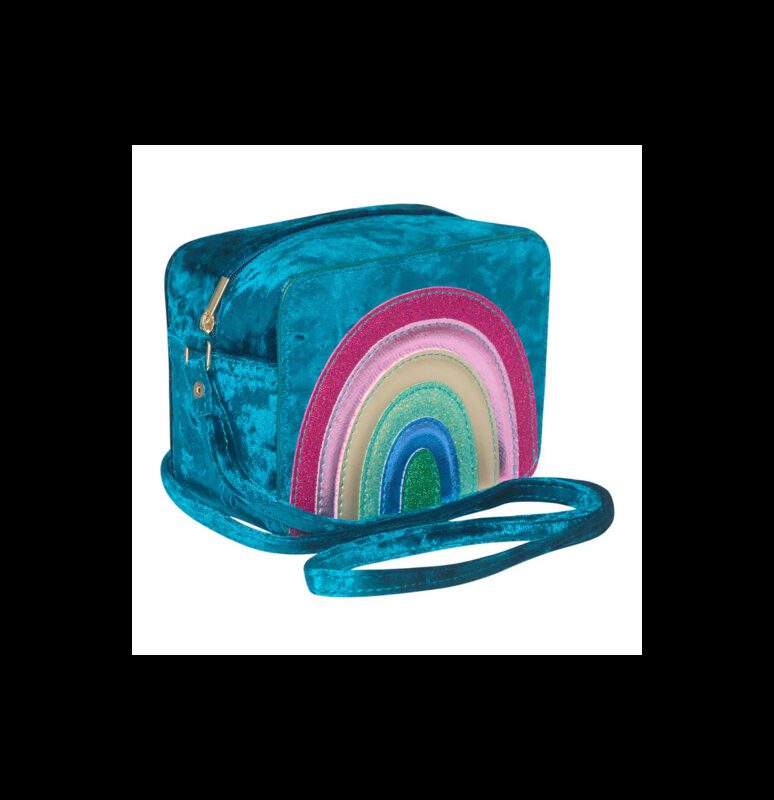 Radiant Rainbow Velvet Bag By Mimi & Lula