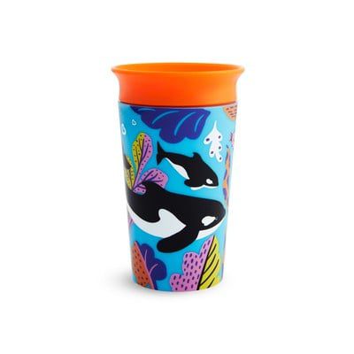 2 Miracle 360° Deco Sippy Cups 266ml Polar & Orca By Munchkin