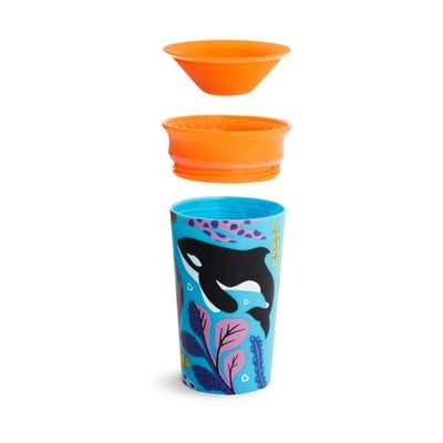 2 Miracle 360° Deco Sippy Cups 266ml Polar & Orca By Munchkin - Image 3