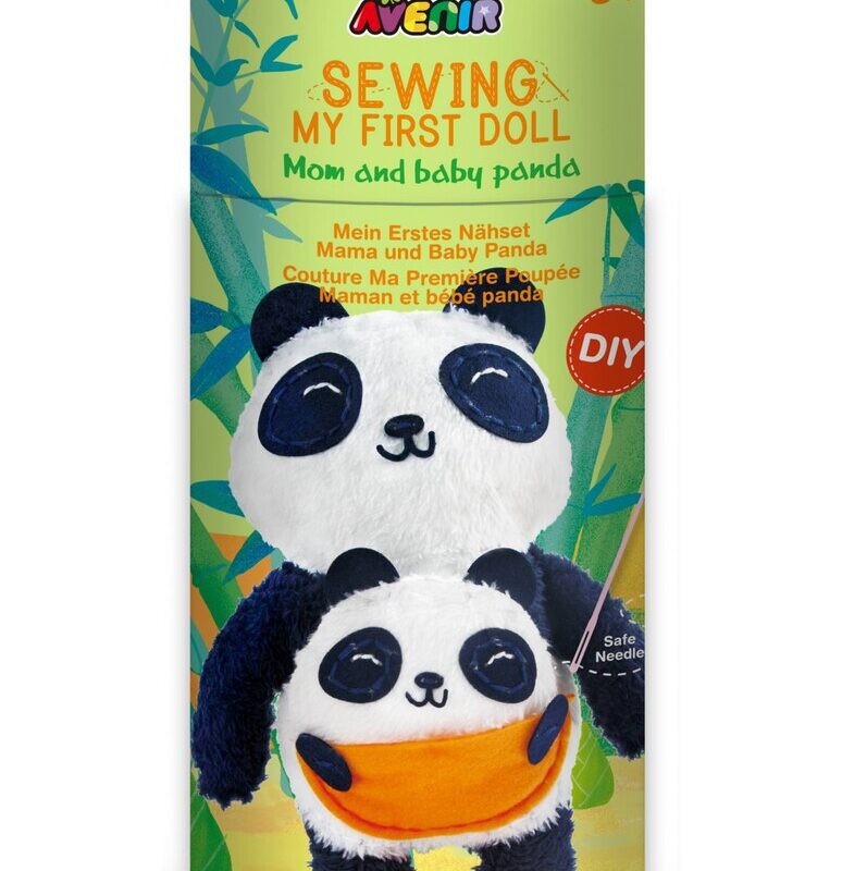 Sewing Panda And Baby By Avenir