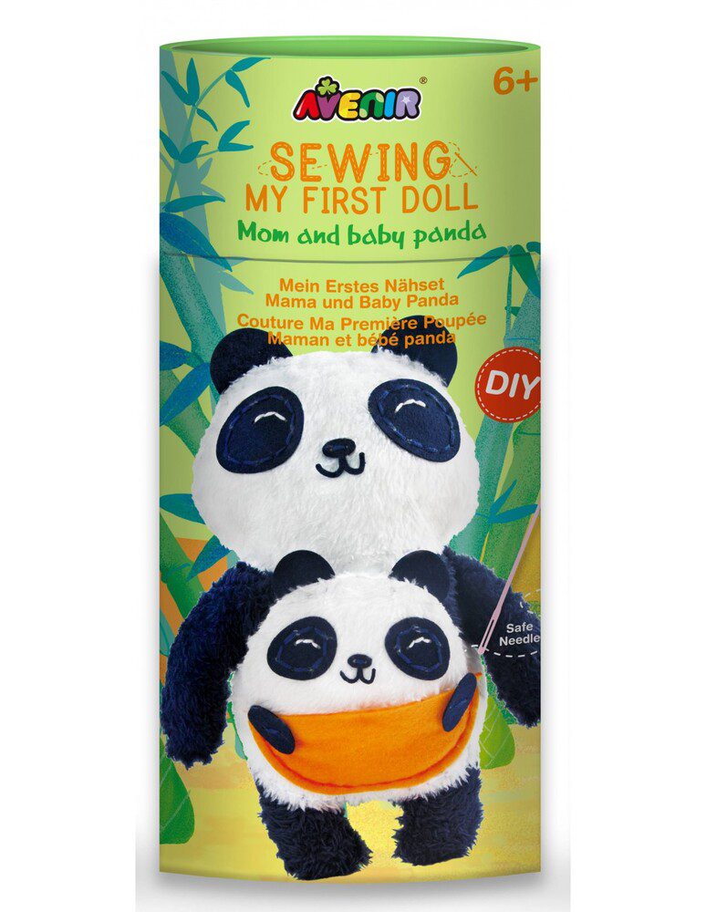 Sewing Panda And Baby By Avenir