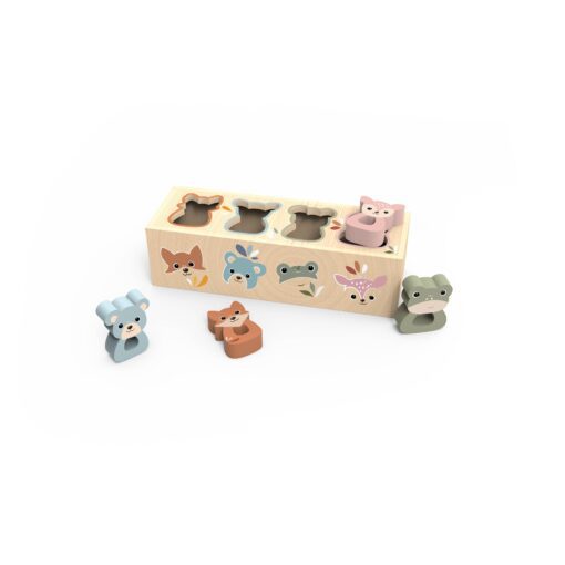 Wooden Sorting Box 9.5×9.5×17.5 cm By Speedy Monkey
