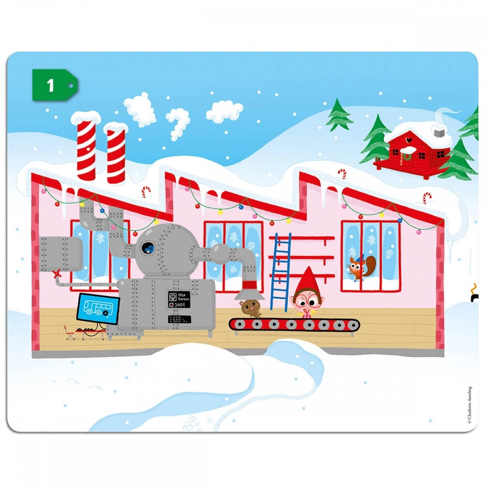 200 Reusable Stickers - Christmas By Auzou - Image 3