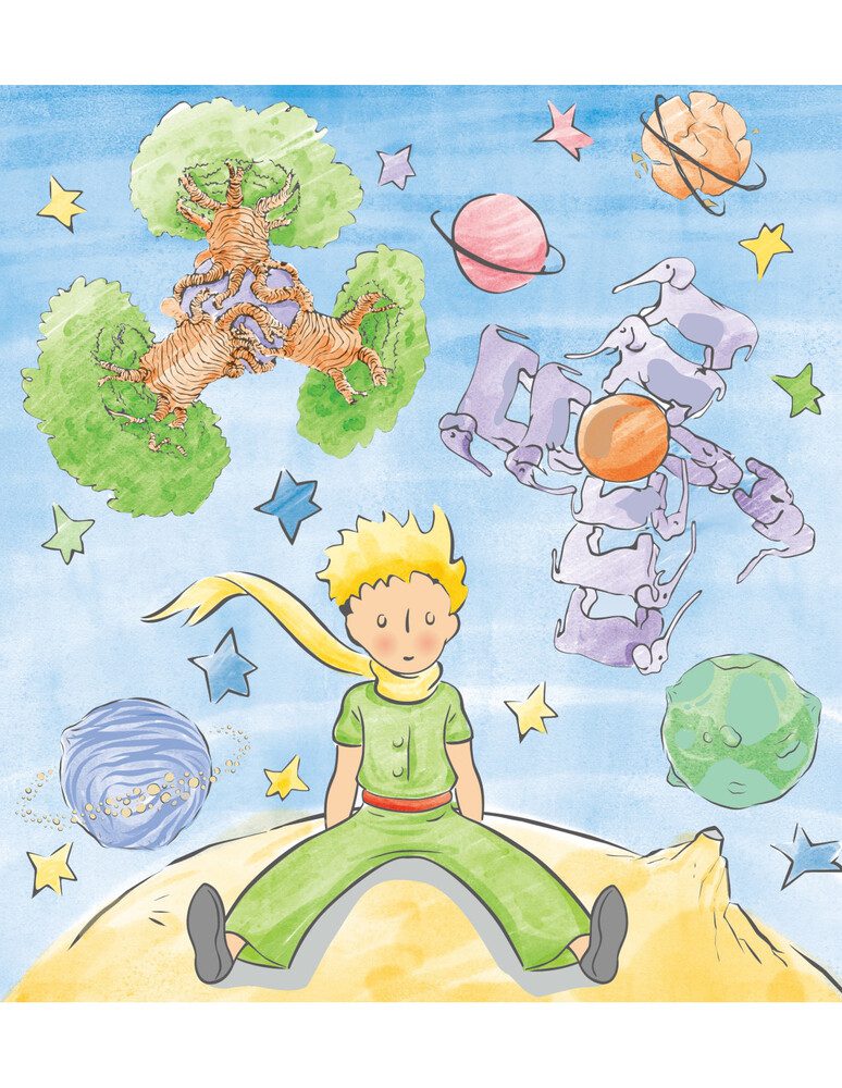 The Little Prince Watercolour Painting By Avenir - Image 4