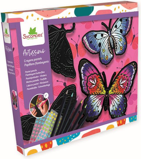 Pencil Drawing Butterflies Large By Sycomore