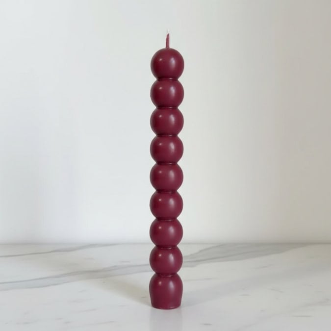 Pearls Candle Red Colour By Luxury Candles