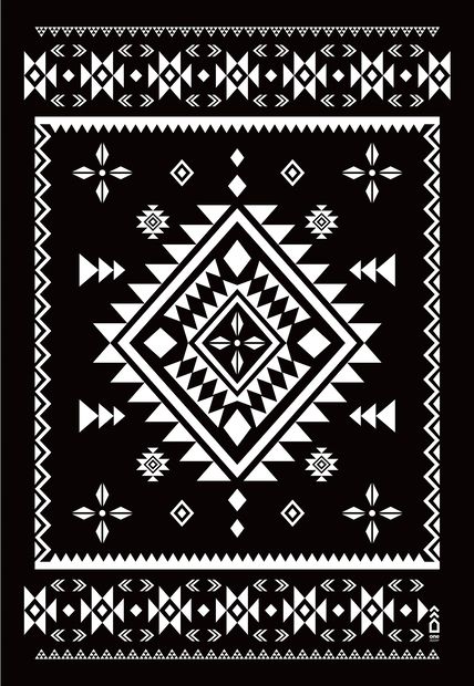 Black - Beach Towel By One Zipper