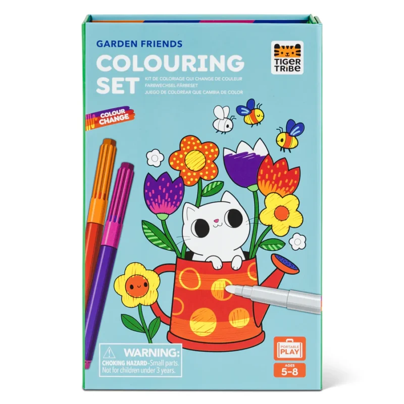 Colour Change Colouring Set - Garden Friends By Tiger Tribe