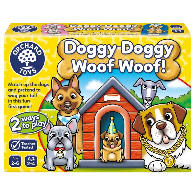 Doggy Doggy Woof Woof! Game By Orchard Toys