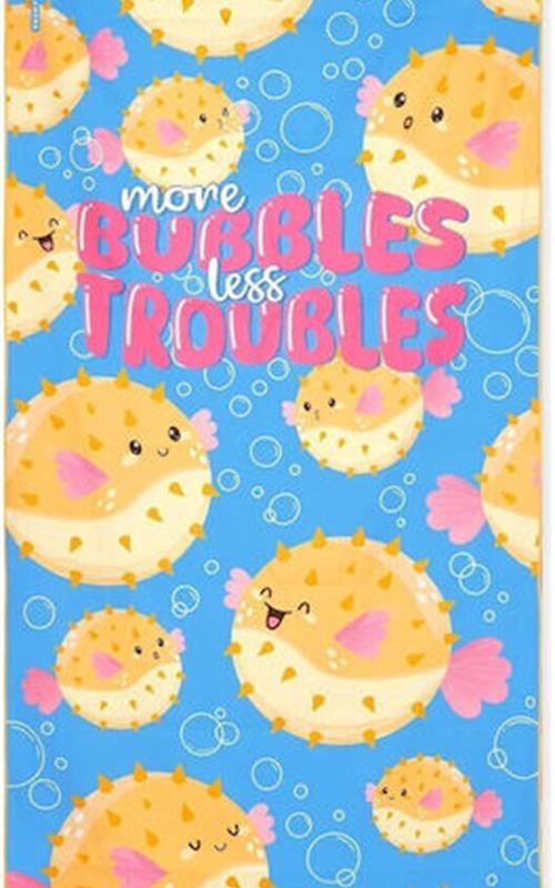 Beach Towel Pufferfish Double Sided By Legami