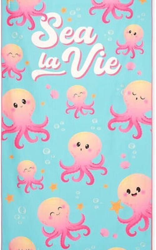 Beach Towel Octopus Double Sided By Legami