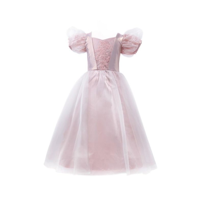 Costume Princess Pink-Gold Long Dress 5-6 Years By Great Pretenders