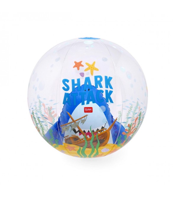 Good Vibes Inflatable Beach Ball Shark By Legami
