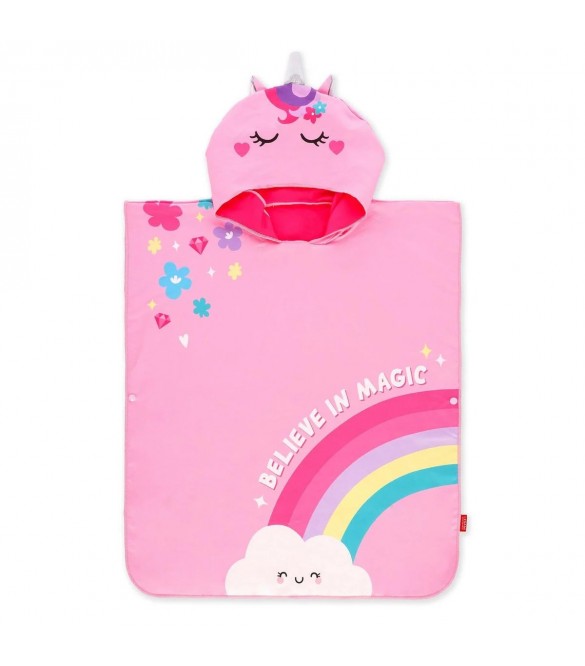 Beach Towelling Poncho For Kids Unicorn By Legami