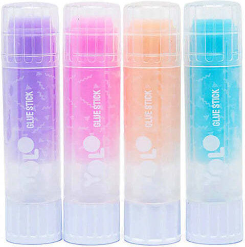 Glue Stick Pastel Colors for Crafts By Yolo