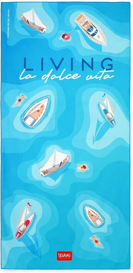 Beach Towel Light Blue Double Sided By Legami